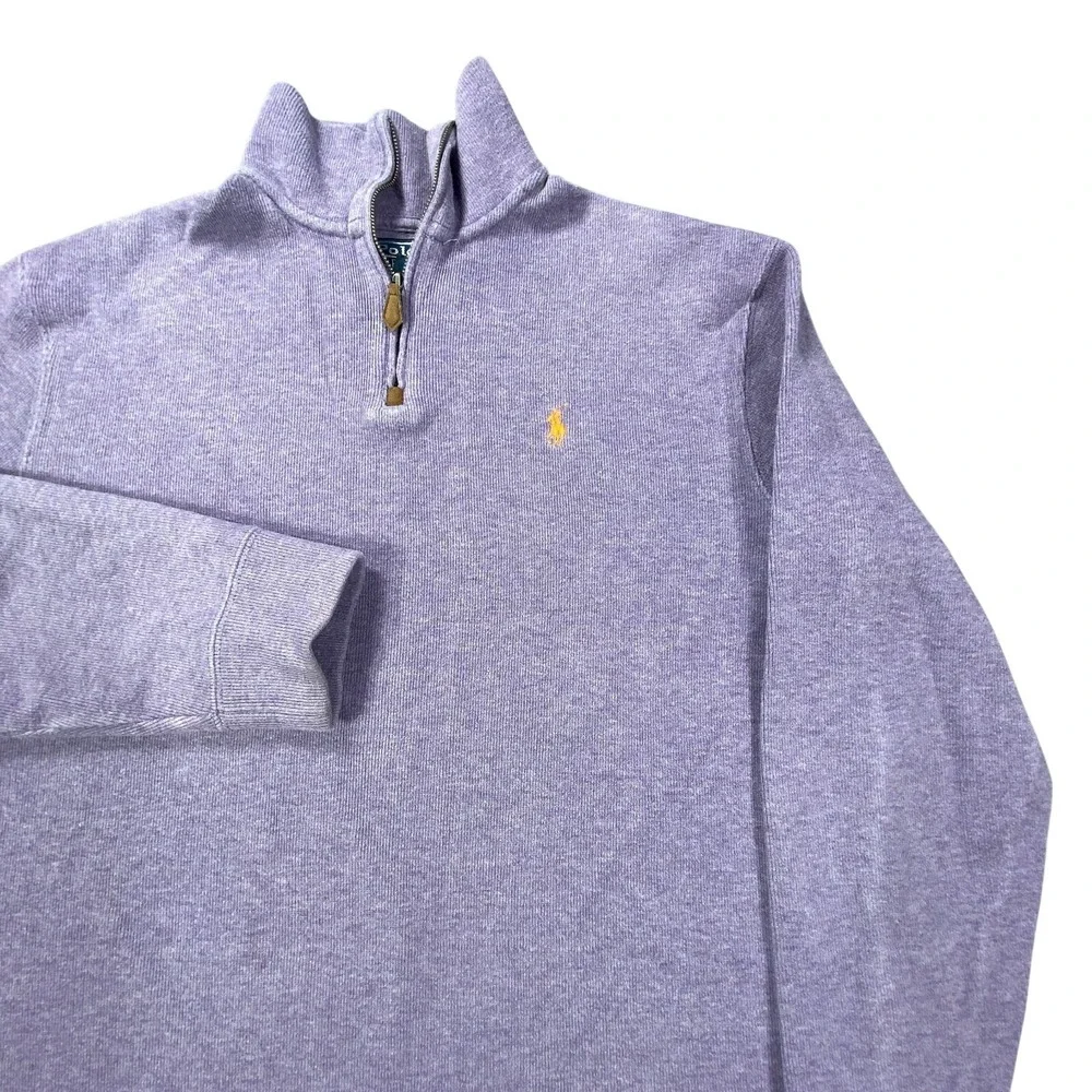 Vintage Polo Ralph Lauren Shirt Large Purple Golf‎ Pony Ivy Classic Long Sleeve